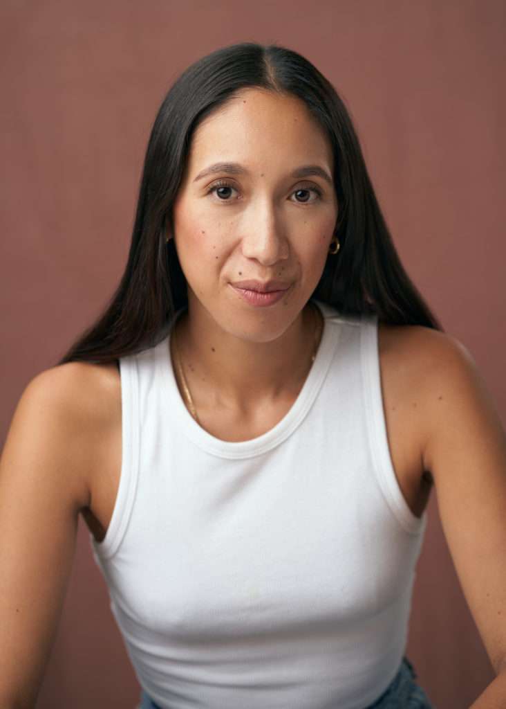 asian black hair female model professional headshot photography