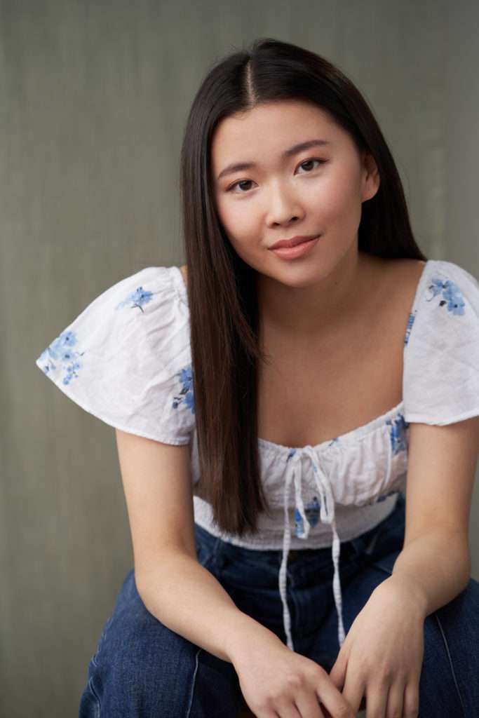Hong Kong headshot photography for American Asian female actress with natural light