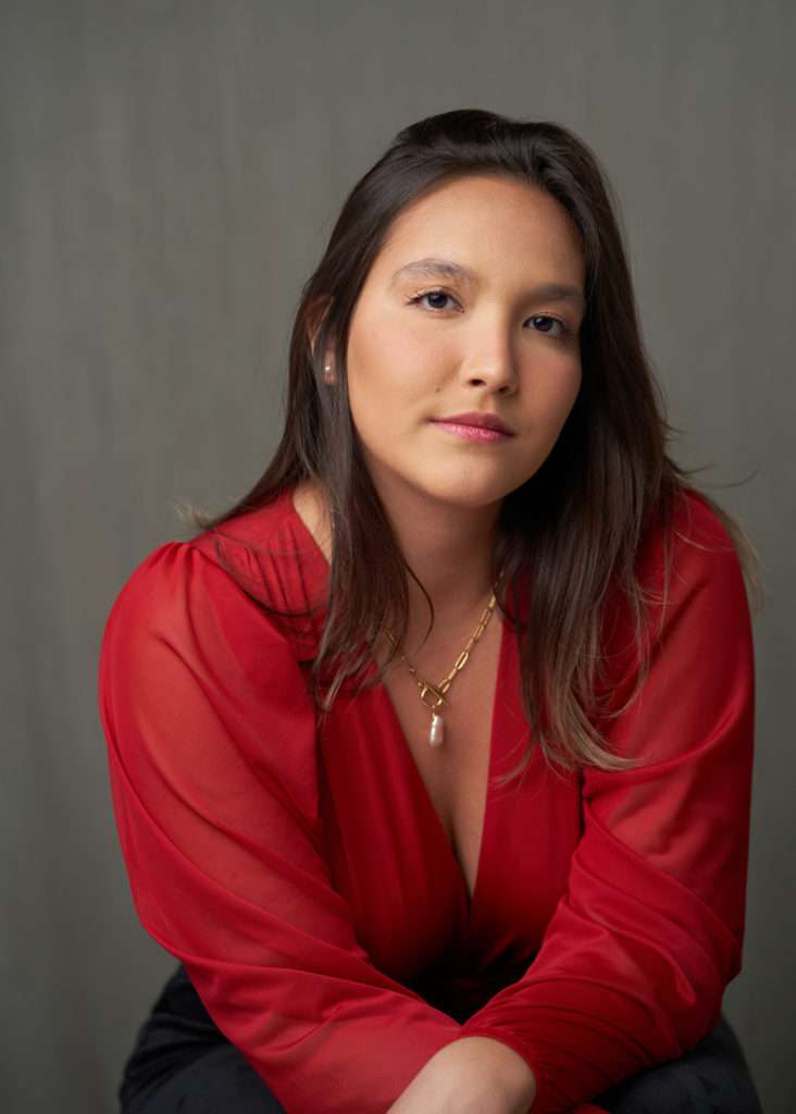 HK studio headshot photography for Latina actress with natural light